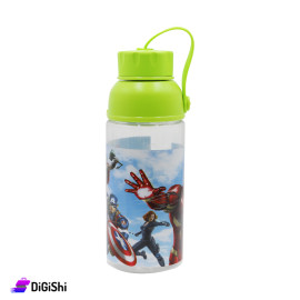 Avengers Plastic Water Bottle With cover