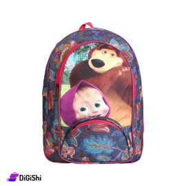 Masha And The Bear School Backpack - Gray