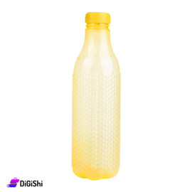 Shahd Plast Plastic Water Bottle with a Beehive Pattern - Yellow