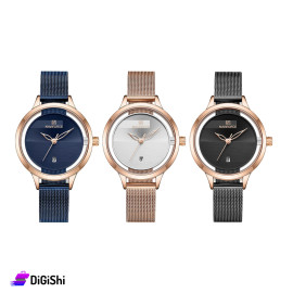 ساعة يد نسائية ذهبية Naviforce NF5014