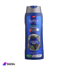 KLaRaa Men's for All Hair Style Shampoo with Charcoal and Mint Extract