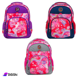 LEXI LP 3303 Waterproof Canvas Two Layer Relief Girls Backpack