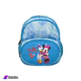 LEXI LP 3102 Waterproof Canvas Two Layer Minnie Mouse Drawing- Blue