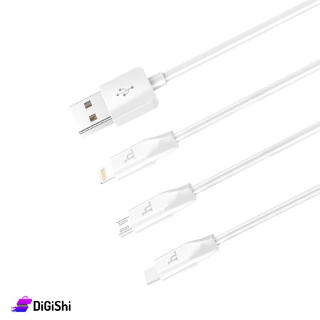 hoco X1 Rapid Charging Cable (Apple+Micro+Type-C)