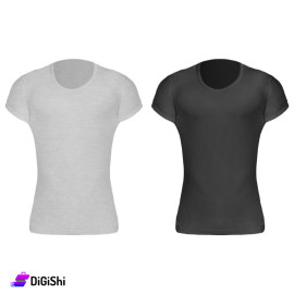 قميص داخلي قطن رجالي قبة مدورة سوليتير N.421 - ملون 3XL