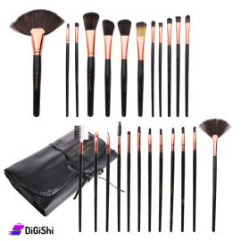MAC Set Makeup Brush 24 Piece With Leather Bag