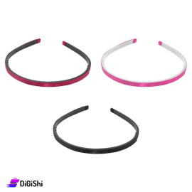 Satin Covered Plastic Thin Hair Bow - Group 2