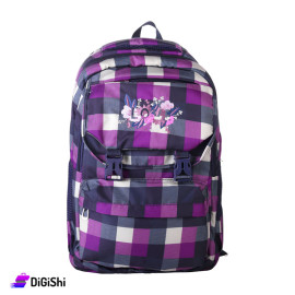 Checkered School Backpack