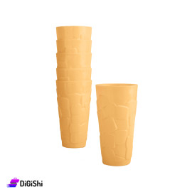 Cups Set 6 Pieces - Orange