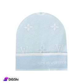 Louis Vuitton Logo Wool Hat For Women - Cyan