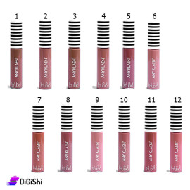 حمرة شفاه سائلة ANY KLAEN LIPS STUDIO - درجات من 1 إلى 12