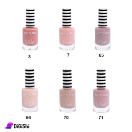 طلاء أظافر ألوان ترابية ANY KLAEN Nail Studio - تدرجات زهر