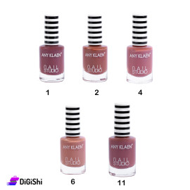 طلاء أظافر ألوان ترابية ANY KLAEN Nail Studio - تدرجات بنفسجي