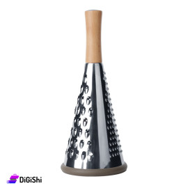 Large Stainless Steel Hand Grater with Wwooden Handle