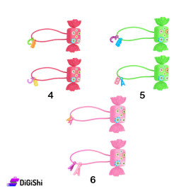 A Pair Of Girl's Chocolate Bead-Shaped Hair Ties - Group 2