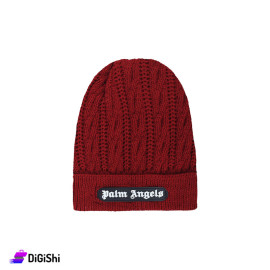 PALM ANGELS Winter Wool Hat - Deep Red