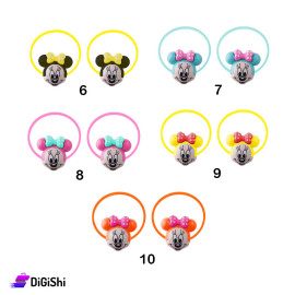 A Pair Of girl's Minnie Mouse Hair Ties - Group 2