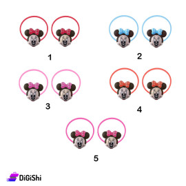 A Pair Of girl's Minnie Mouse Hair Ties - Group 1