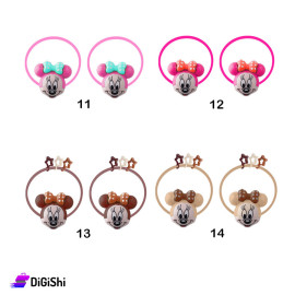 A Pair Of girl's Minnie Mouse Hair Ties -Group 3