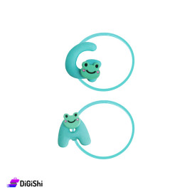 A Pair Of Girl's Hair Ties  Letters G A - Green