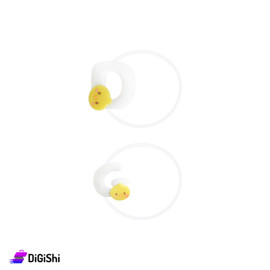 زوج ربطات شعر بناتية أحرف D G - أبيض