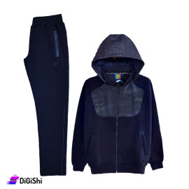 STARTER Men's Cotton Sports Pajamas With camouflage detail on the front - Navy