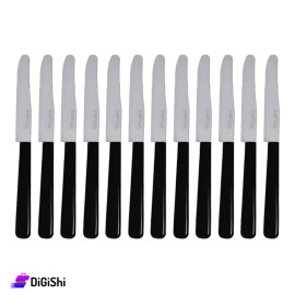 MAROB Set Stainless Steel knife 12 Pieces - Black