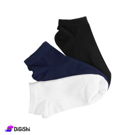 Al SAMAH Set of Girl's Short Plain Socks