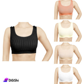 Solitaire Sports Bra with Wide Shoulders that Can be Worn on Both Sides