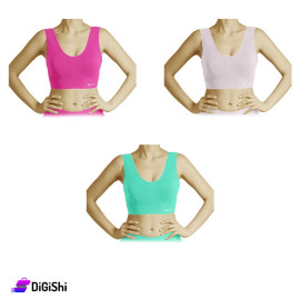 Solitaire Sports Bra with Filling - Colored