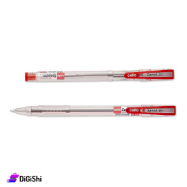 CELLO SPEEDO Red Color Gel Pen Set - 12 Pens