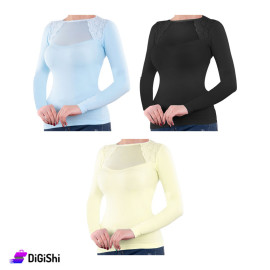 Solitaire Women's Chiffon Pullover Chest