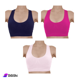 Solitaire Sports Bras in the Shape of Backstroke - Colored