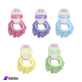 Girl's Hair Ties With A Hair Clip