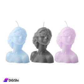Hand Made Woman Head Shaped Scented Candle