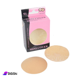 Adhesive Breast Covers Circle Shape - Beige