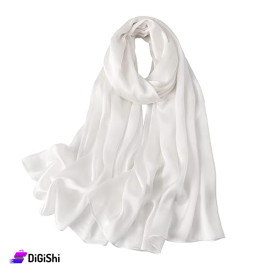 ALTUKA Women's Satin Shawl - White