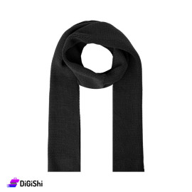 Men's Soft Wool Scarf - Black