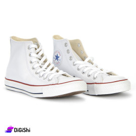 بوط رياضي نسائي Converse All Star لون أبيض مع خطوط ملونة