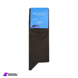 Alsamah Men's Spandex Toe Socks - Brown