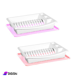 Homy Plast Plastic Dish Rack Single Layer - White