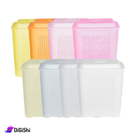 Homy Plast Plastic Rattan Laundry Basket - Light Colors