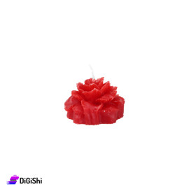 Hand Made Rose Shaped Candle - Red