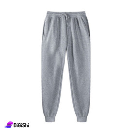 Cotton Fleece Pants - Gray