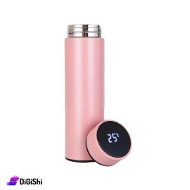 Stainless Steel Digital Thermos 500ml pink