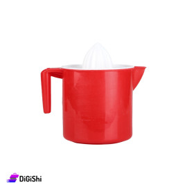 Lemon Plastic Squeezer in the Shape of a Jug - Red