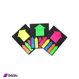 Small Arrows and Big Arrow Colored Sticky Notes Set