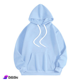 Women's Fleece Sweater M148 Plain - Light Blue