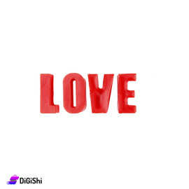 شمعة أحرف LOVE Hand Made