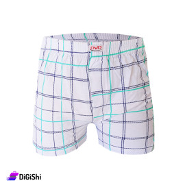 شورت رجالي مطبع مربعات كبيرة DVD M-L-XL